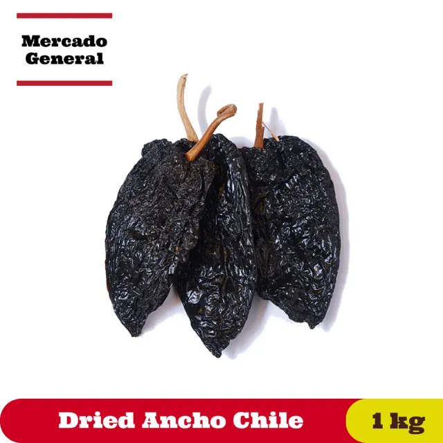Assorted whole dried Mexican chiles, restaurant grade