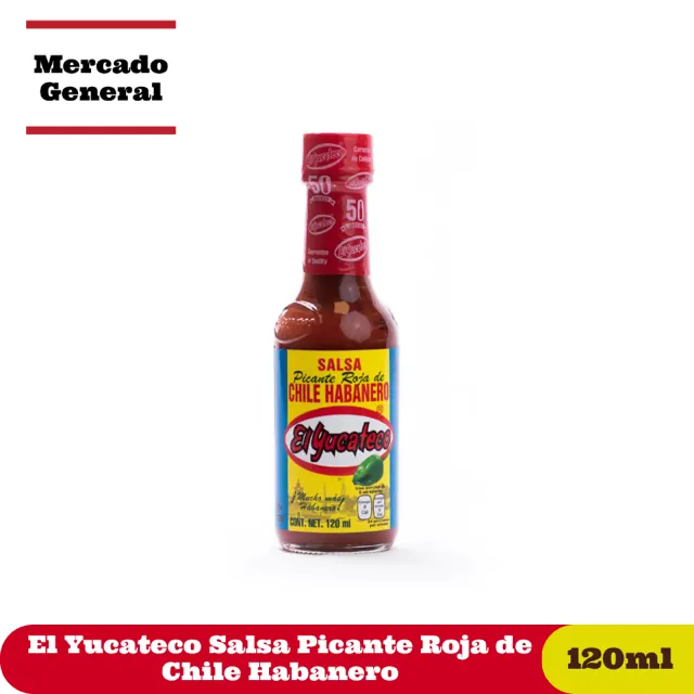 El Yucateco habanero hot sauce bottle