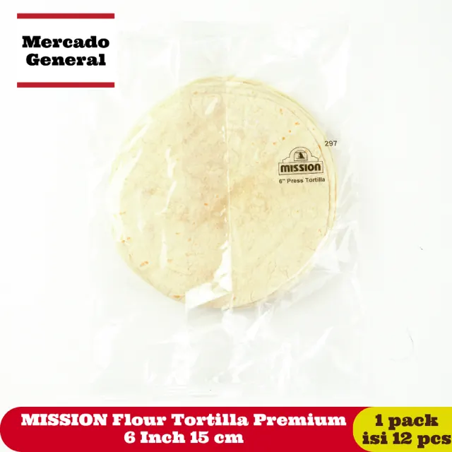 MISSION pressed flour tortillas 6 inch foodservice pack
